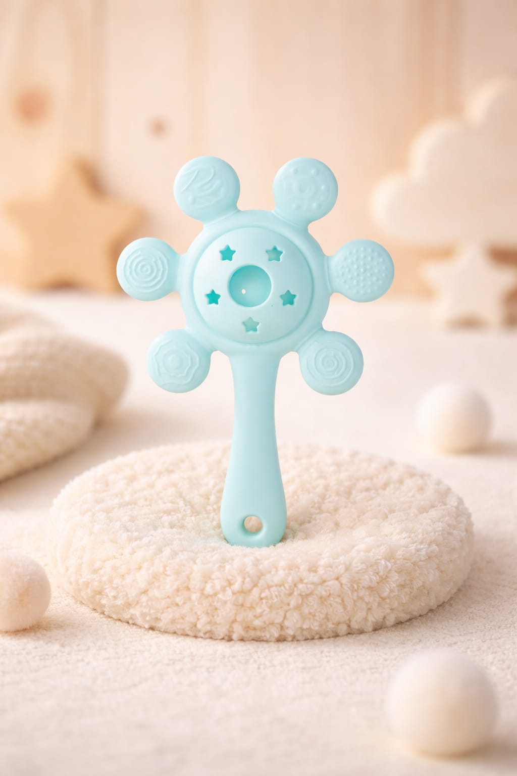 Cascabel Mordedor de Silicona 6 Puntas