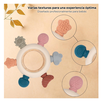 Mordedor de Silicona y Madera Sol