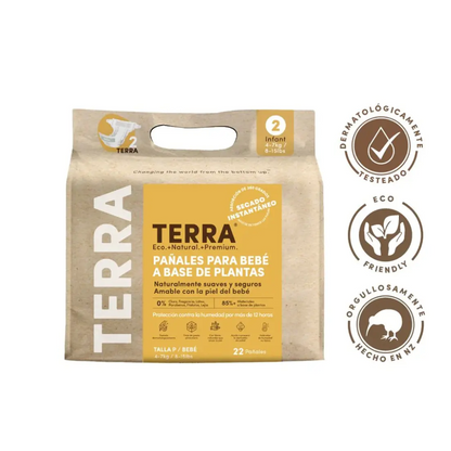 Pañales Terra Talla P Biodegradables