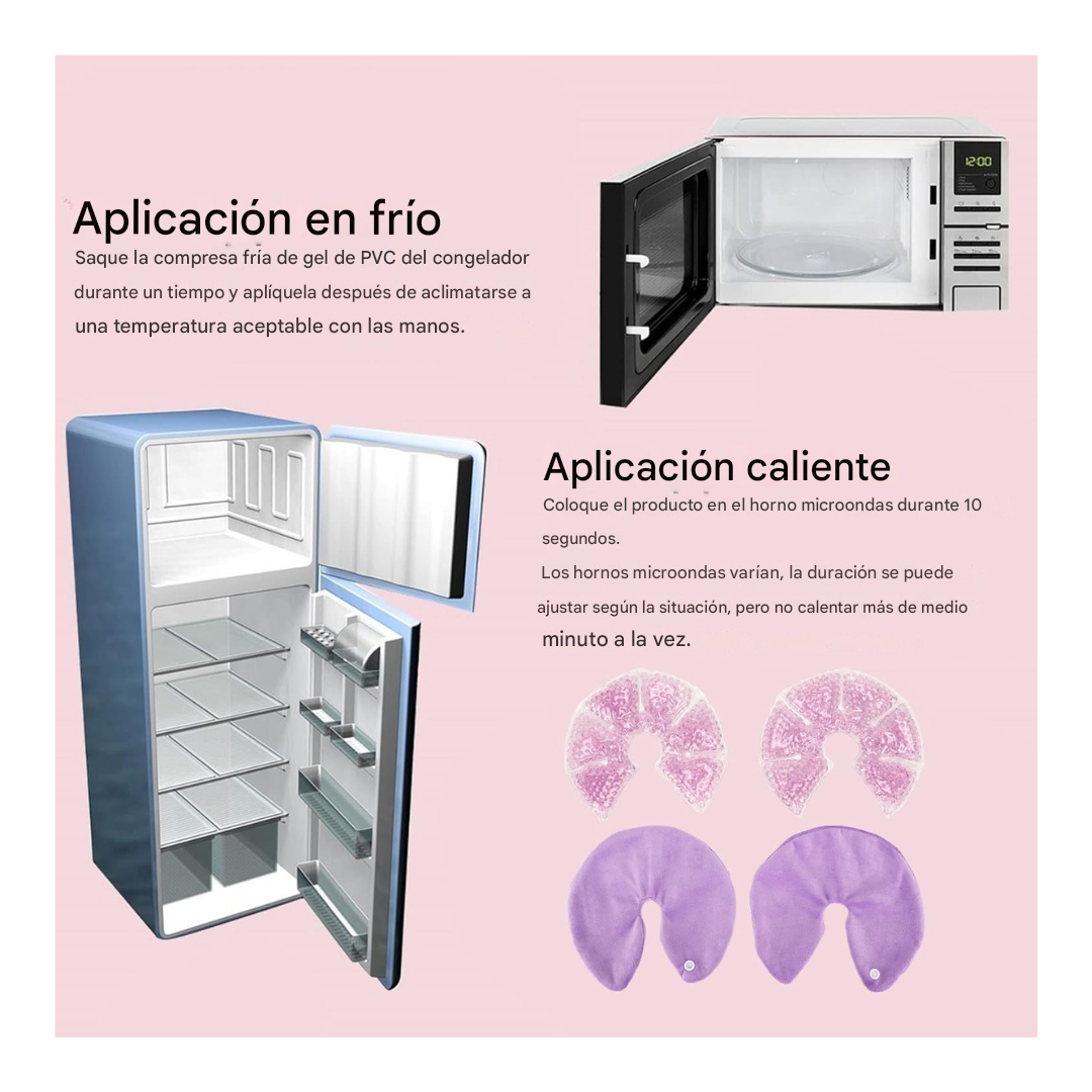 Almohadillas Descongestivas Frío o Calor Morado