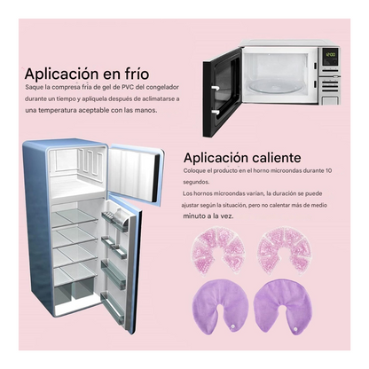 Almohadillas Descongestivas Frío o Calor Morado