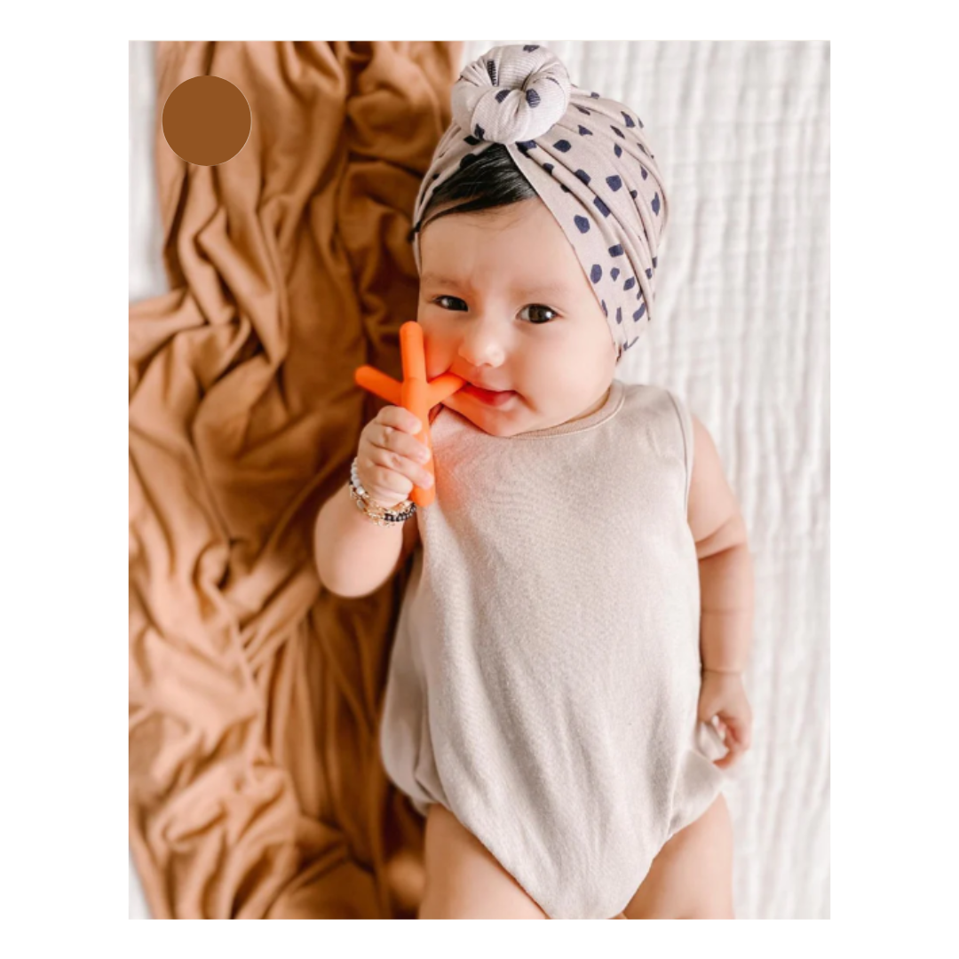 Mordedor de Silicona Comotomo Naranjo