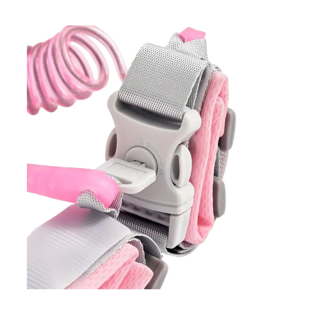 Pulsera Anti Pérdida Con Seguro Rosado