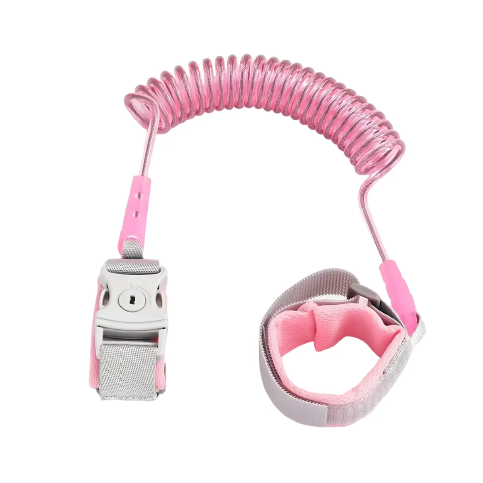 Pulsera Anti Pérdida Con Seguro Rosado