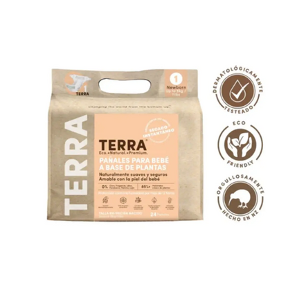 Pañales Terra Talla RN Biodegradables