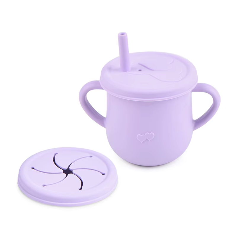 Vaso 2 en 1 de Silicona Lila