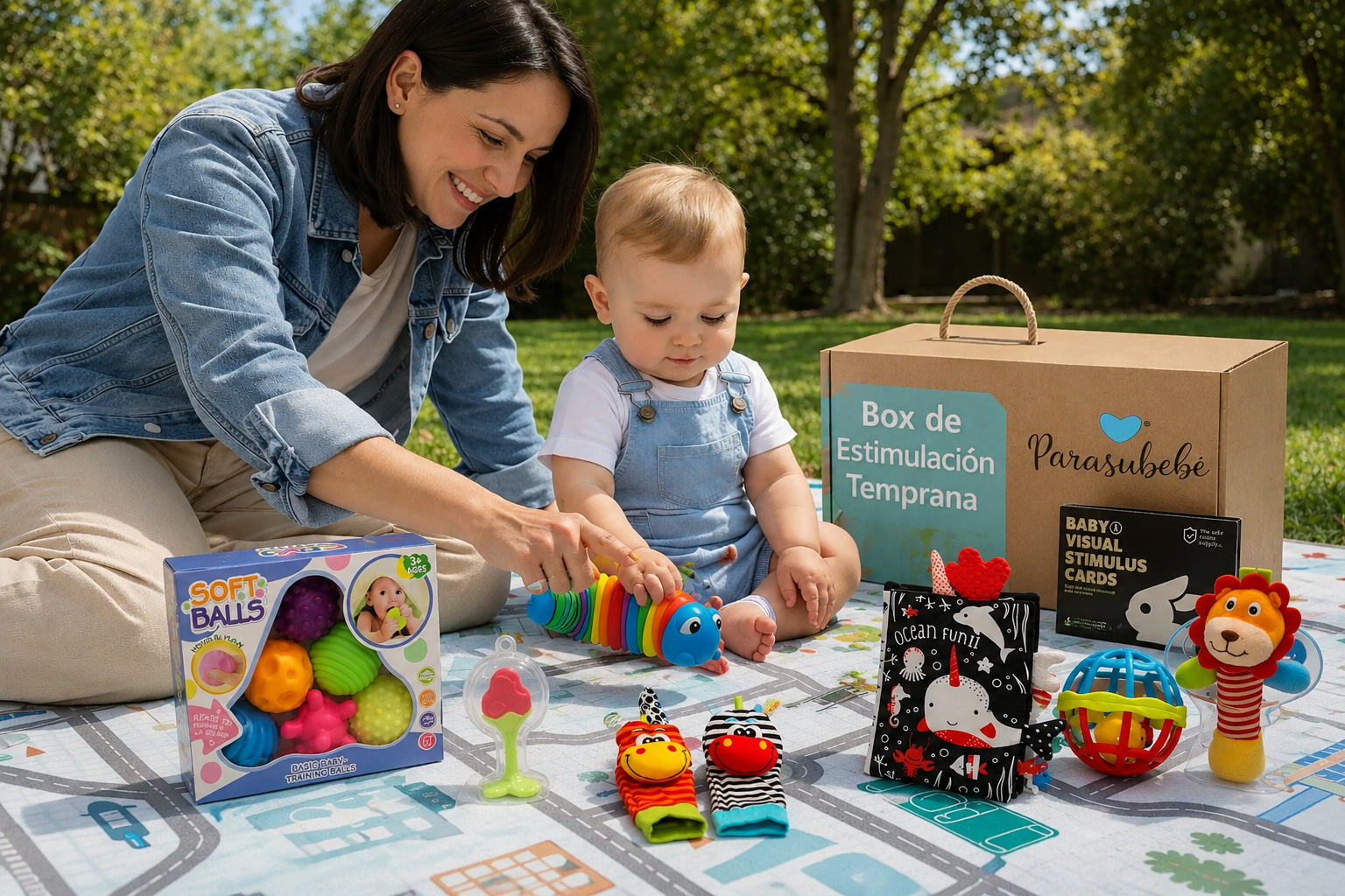 Box Estimulación Sensorial Texturas en el Océano 0 a 6 Meses