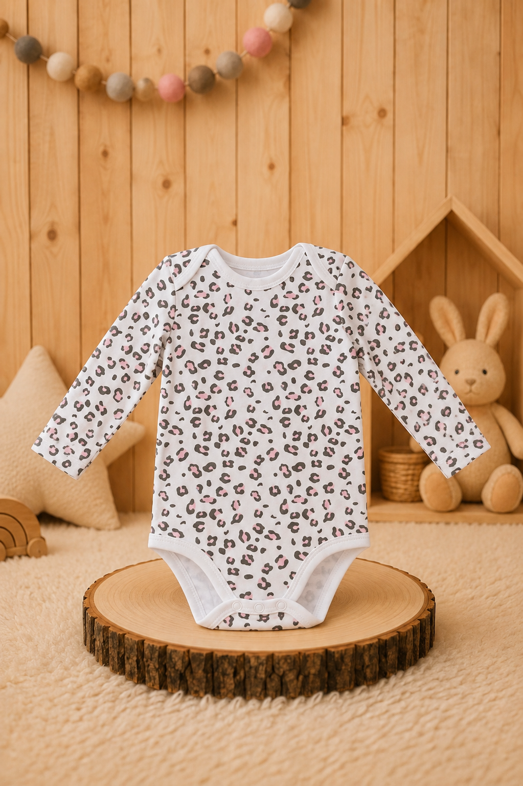 Body Manga Larga Diseño Print