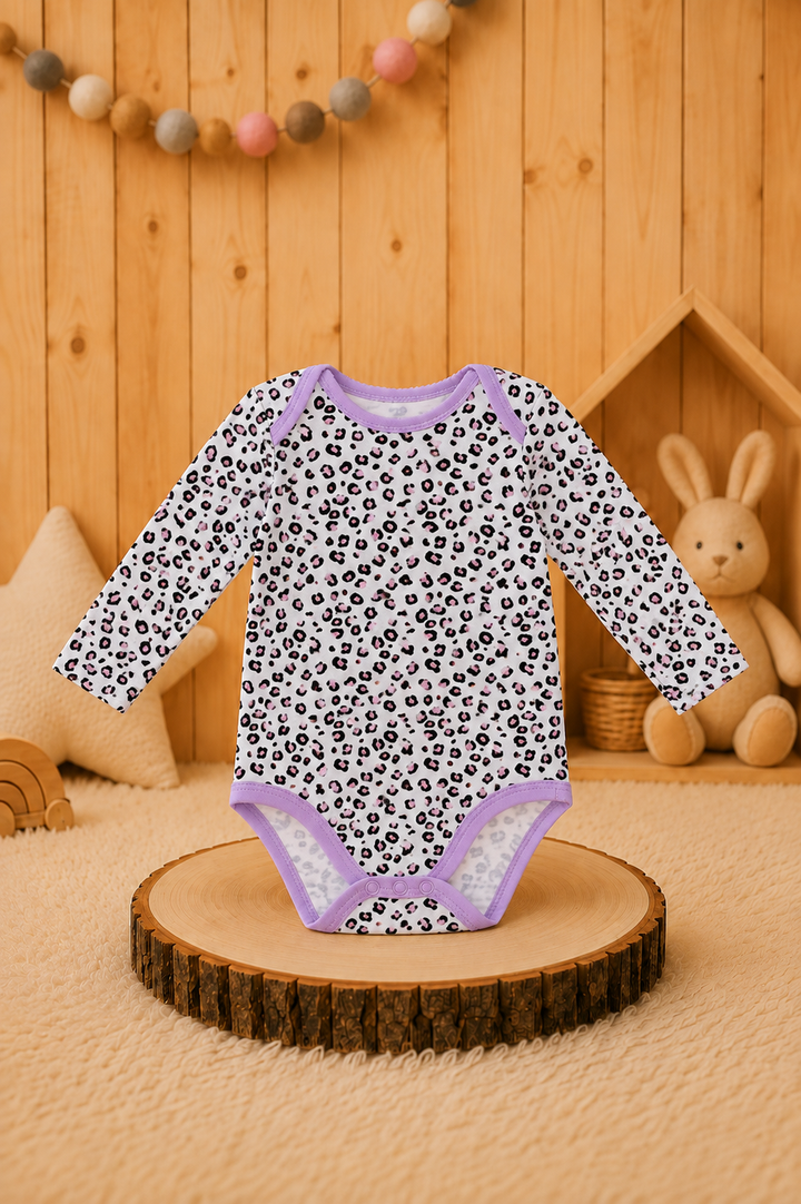 Body Manga Larga Diseño Print Lila
