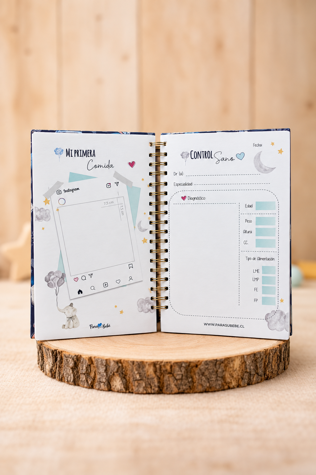 Agenda Pediátrica Personalizada Tribu Rosa