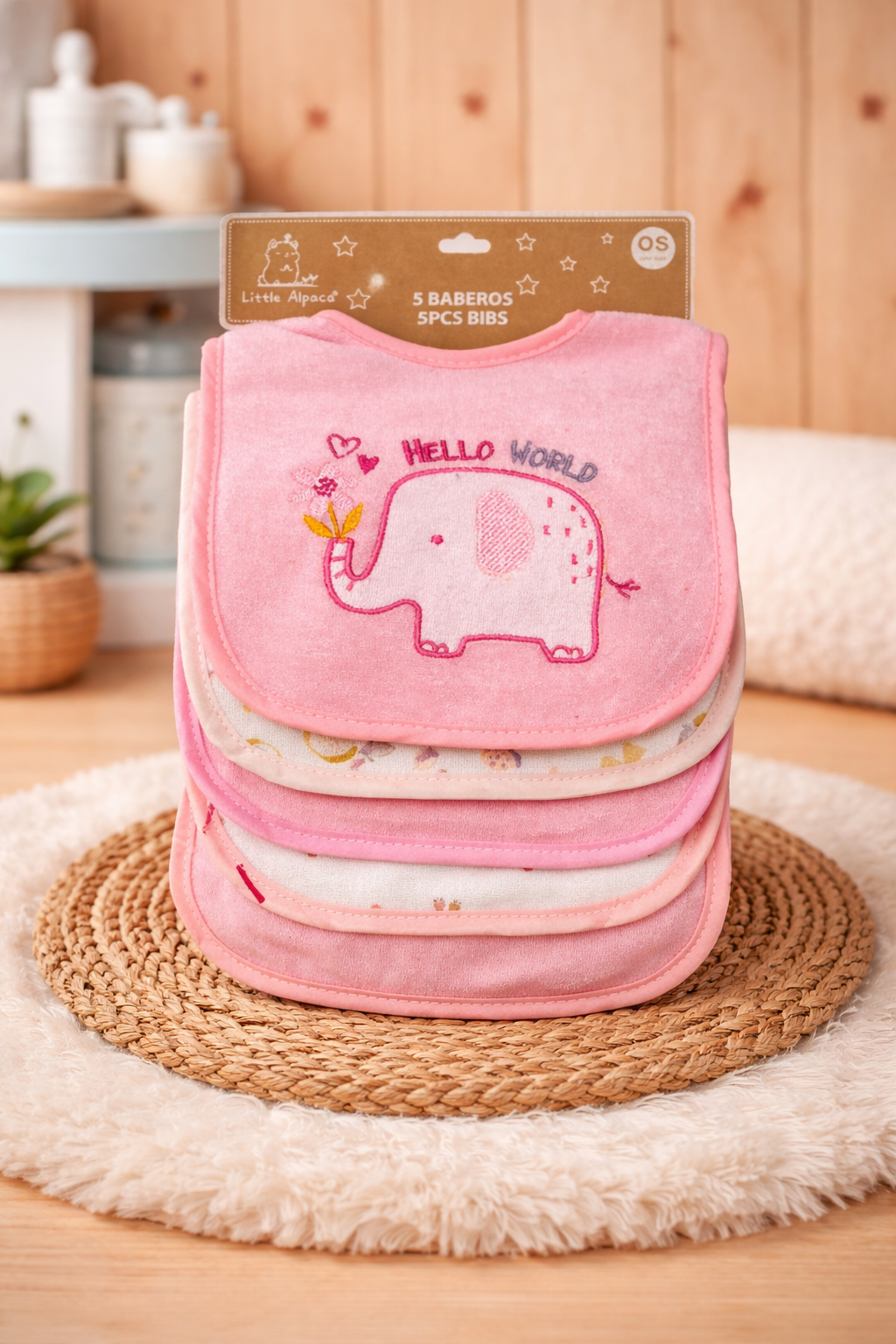 Pack 5 Baberos Colección Aurora