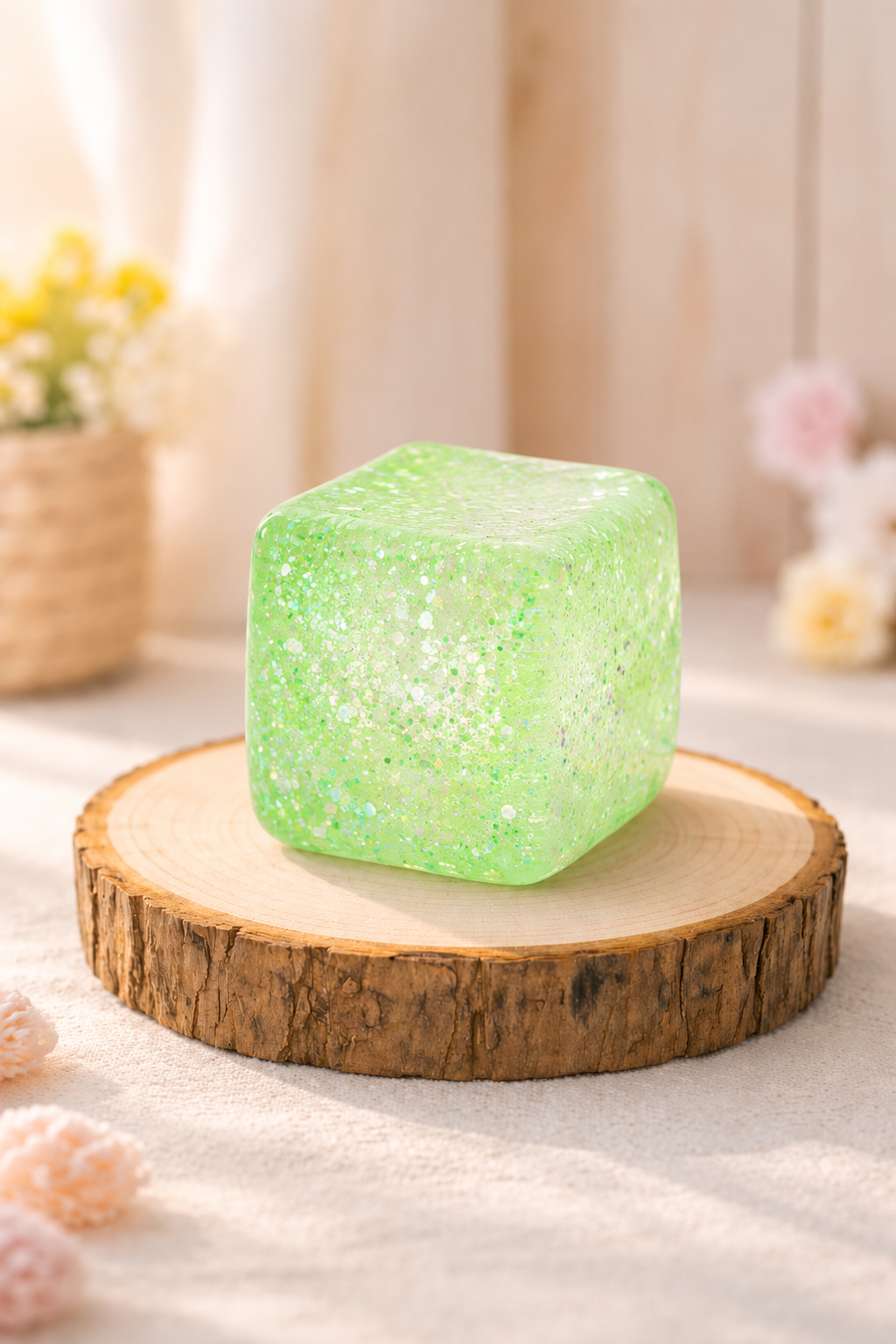 Cubo Squishy de Silicona Escarcha