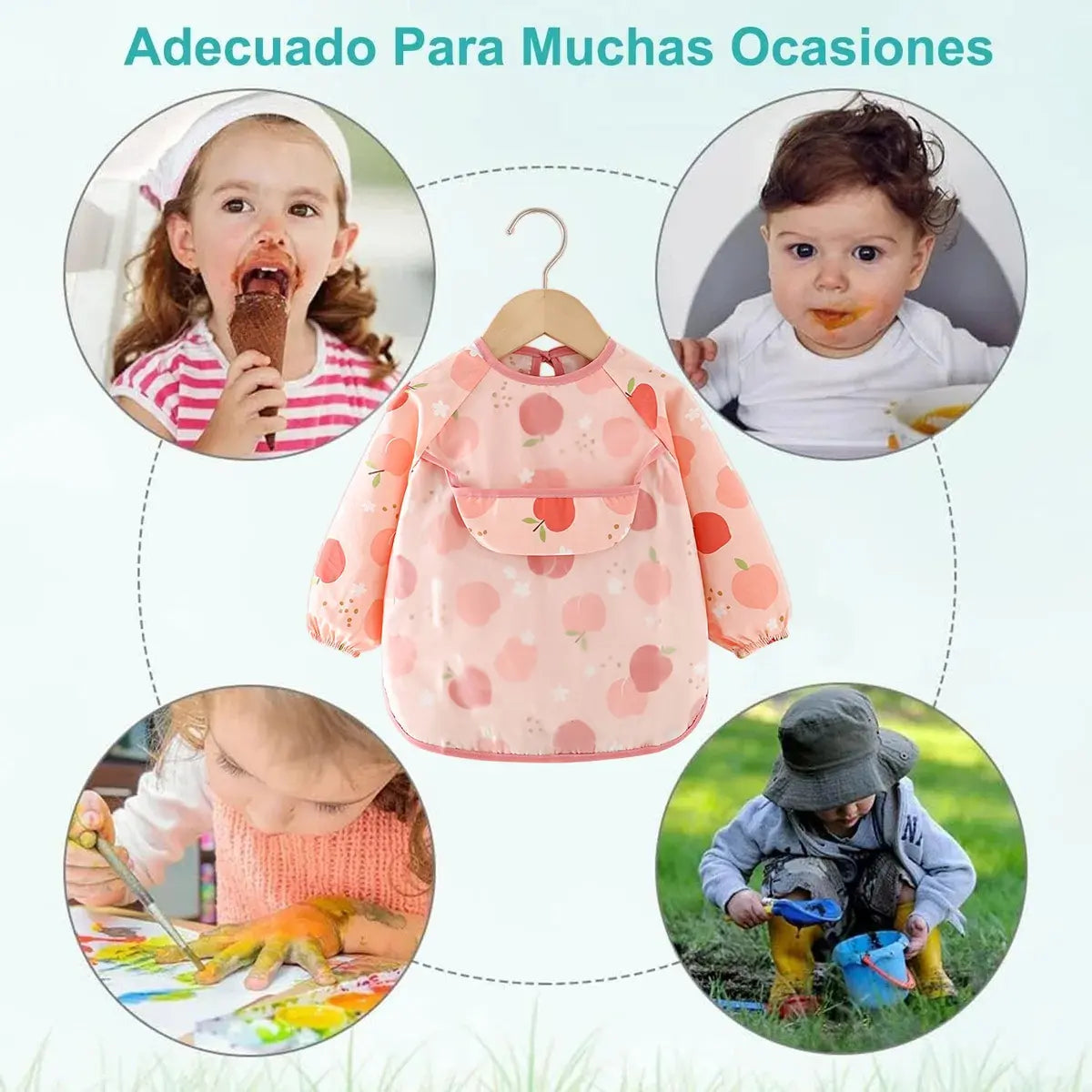 Delantal Impermeable Manga Larga "Colección Aurora"