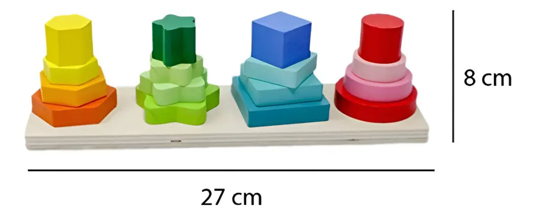 Torre de Madera Figuras Geométricas