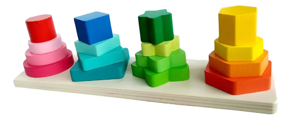 Torre de Madera Figuras Geométricas