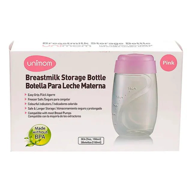 Botellas Para Leche Unimom 150ml 3 Unidades