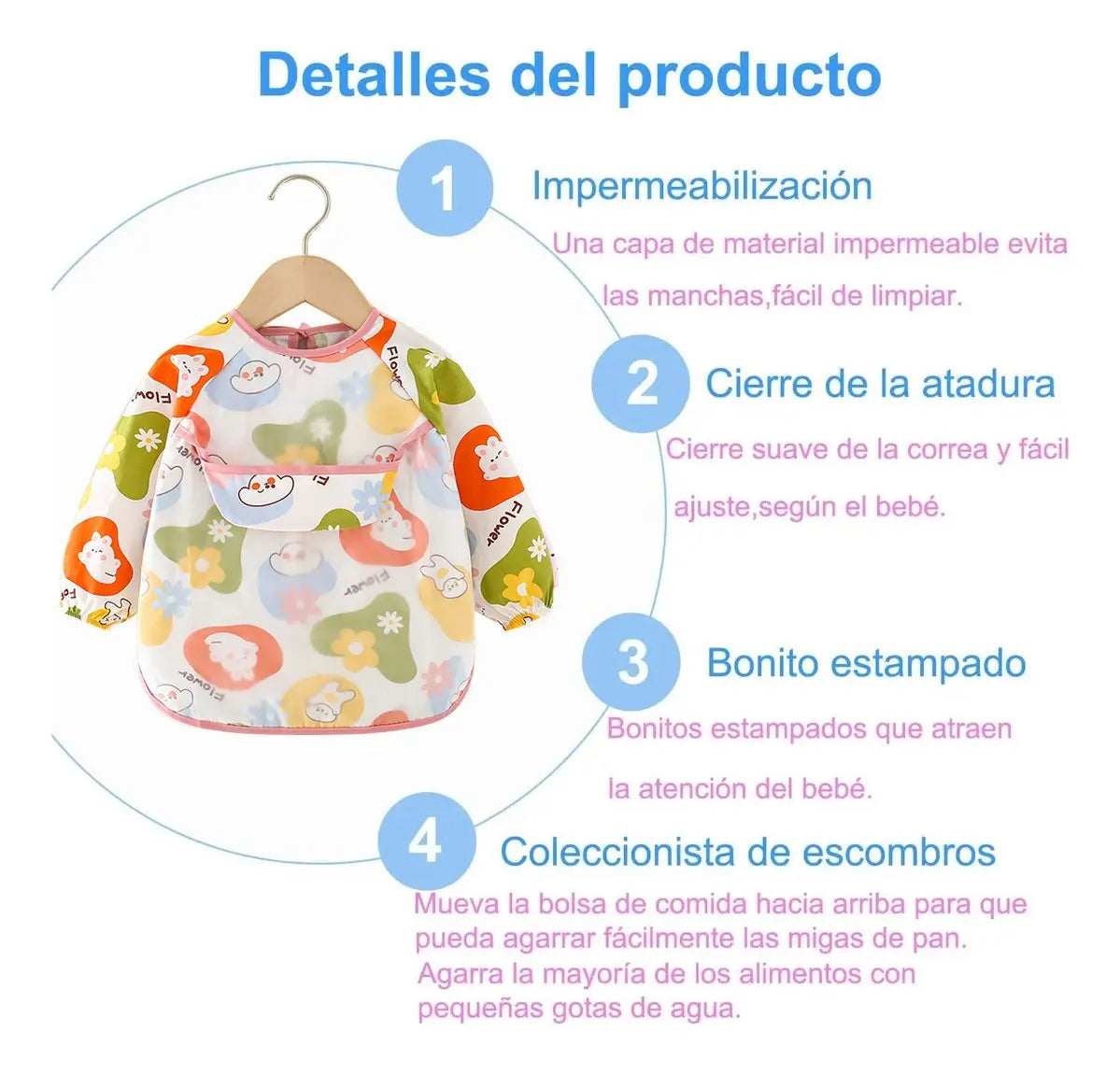 Delantal Impermeable Manga Larga "Colección Aurora"