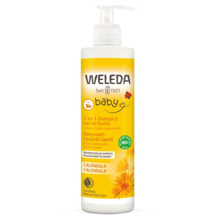Shampoo y Gel de Ducha de Caléndula Bebé 400 ml