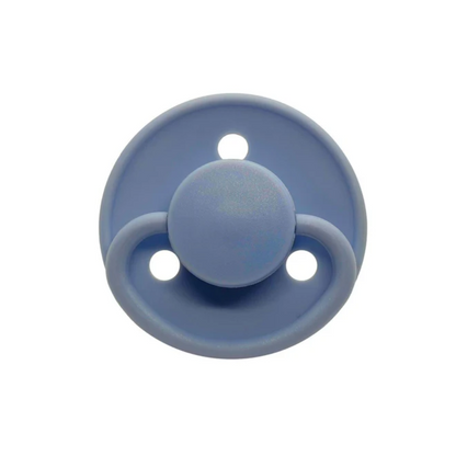 Chupetes Azul Redondos Mininor Látex 6m+ 2 uns