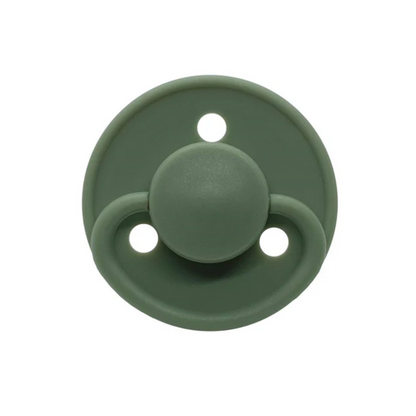 Chupetes Verde Redondos Mininor Látex 6m+ 2 uns