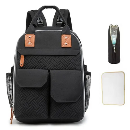 Mochila Maternal más Mudador Negro
