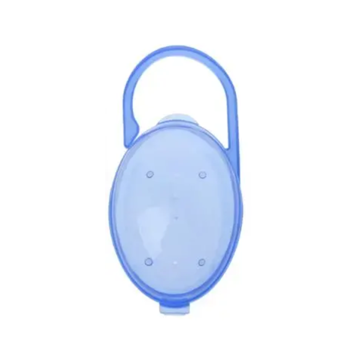 Caja Guarda Chupete Plástico Azul
