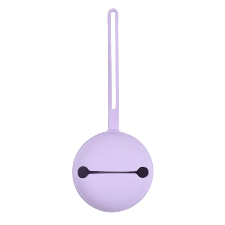 Estuche Guarda Chupete Silicona Lila