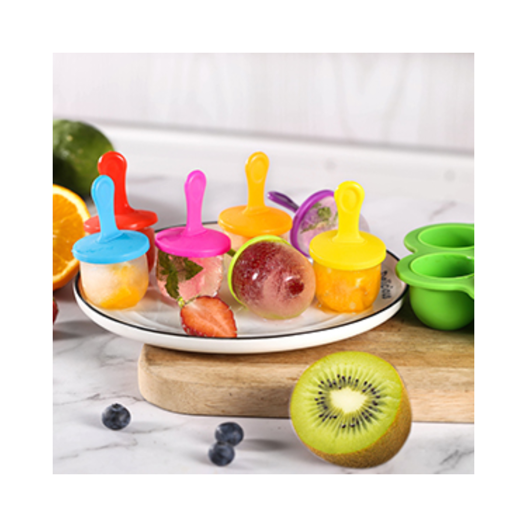 Molde de Helado & Muffins de Silicona Naranjo