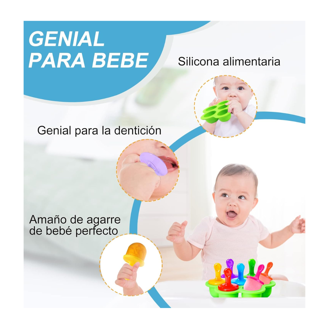 Molde de Helado & Muffins de Silicona Naranjo