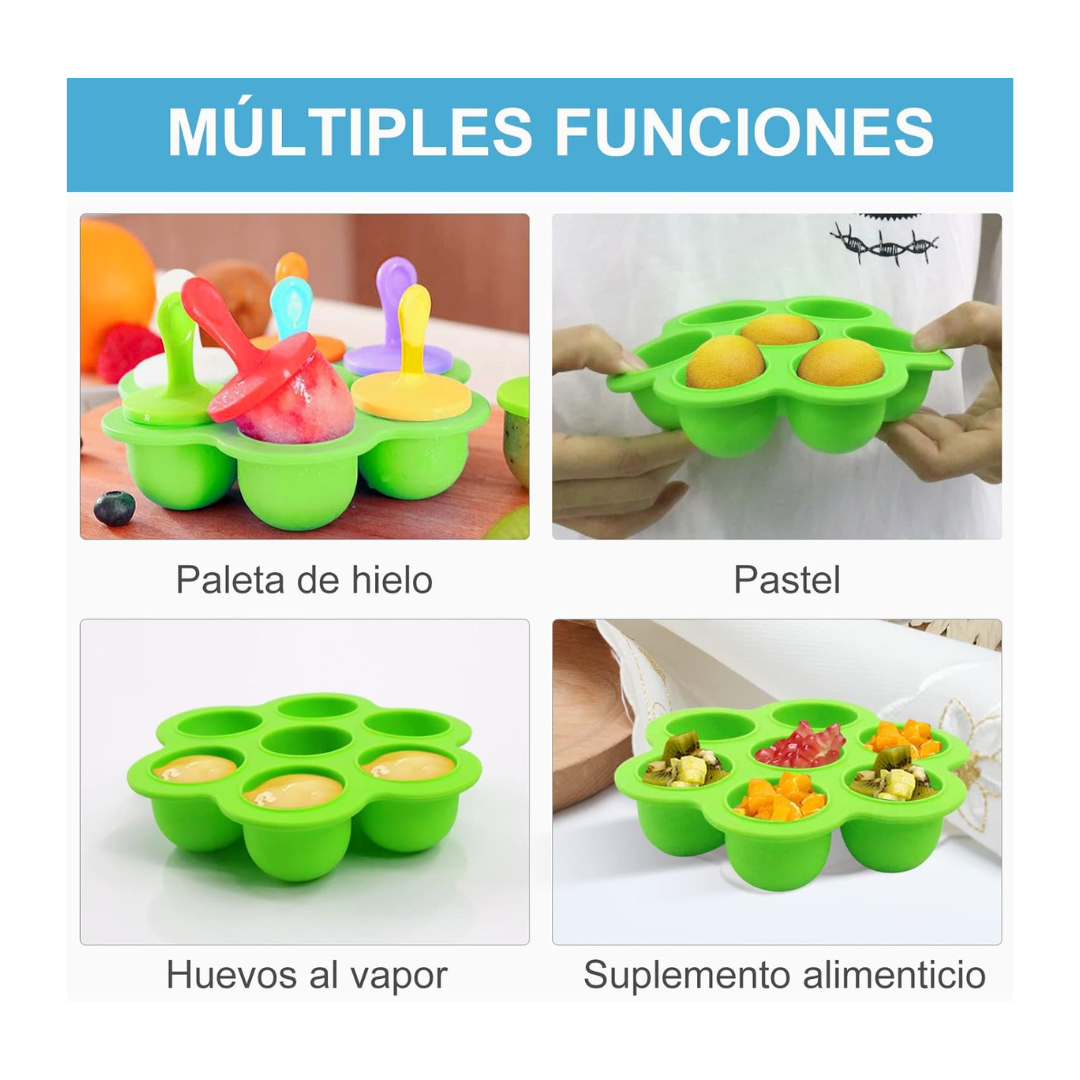 Molde de Helado & Muffins de Silicona Naranjo