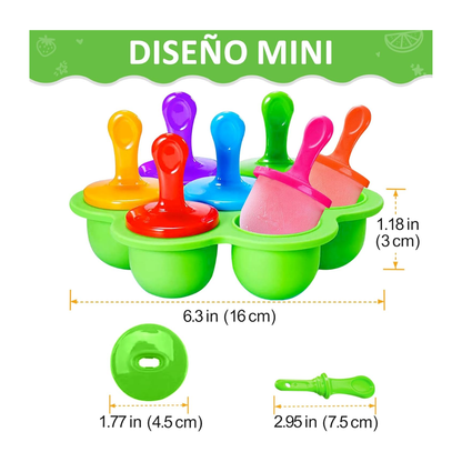 Molde de Helado & Muffins de Silicona Naranjo