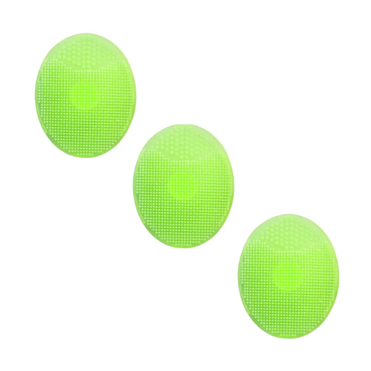 Set 3 cepillos de Silicona Verde