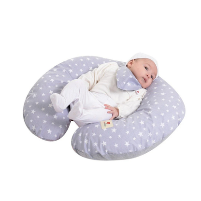 Cojín de Lactancia Algodón Gris
