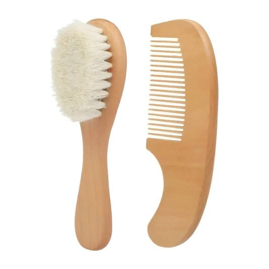 Cepillo y Peine de Madera