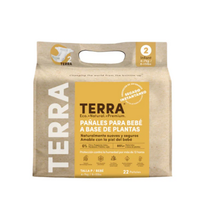 Pañales Terra Talla P Biodegradables