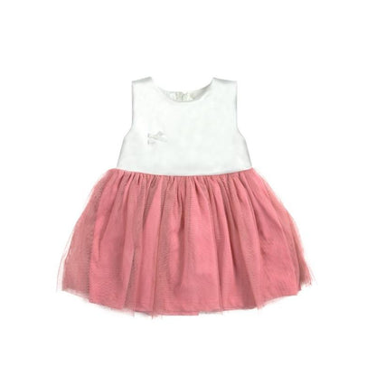 Vestido Blanco y Rosa 🩷
