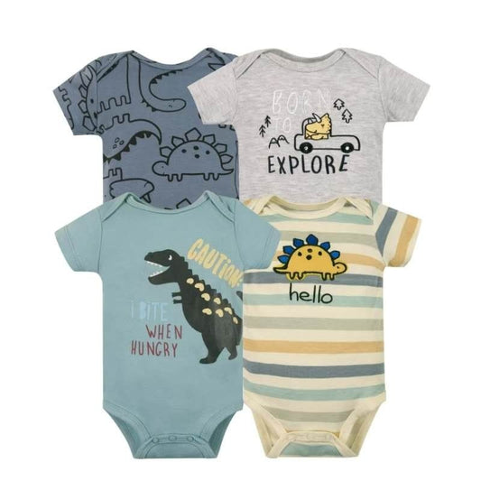 Pack 4 Bodies Dinosaurios Celeste 🦕