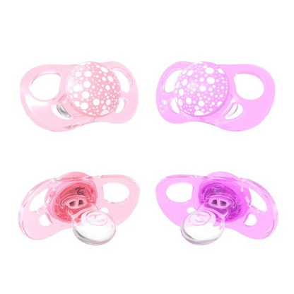 Chupetes Rosado & Violeta Twistshake +6 meses