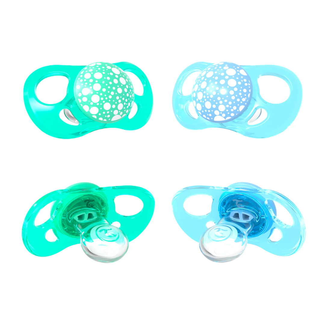 Chupetes Azul & Verde Twistshake +6 meses