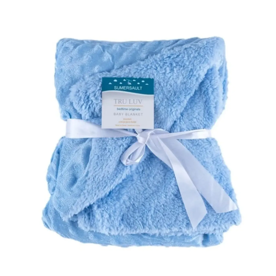 Manta Frazada Celeste