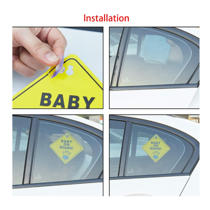 Letrero Bebe a Bordo Gateo