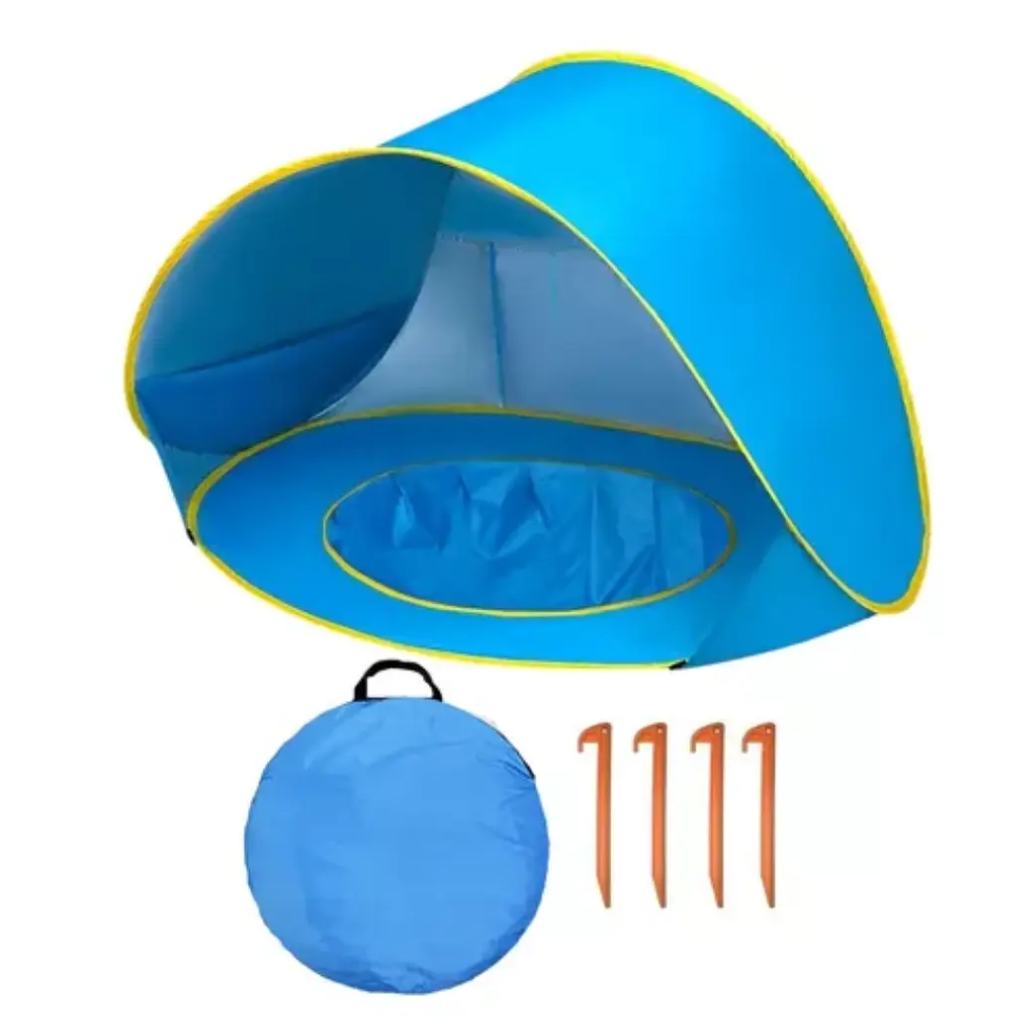 Carpa con Piscina Azul