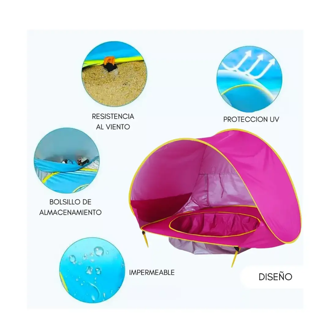 Carpa con Piscina Rosado