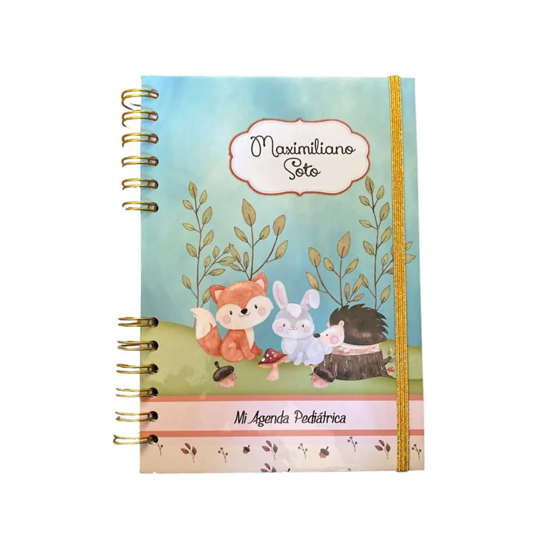 Agenda Pediátrica Personalizada Amigos Puercoespín