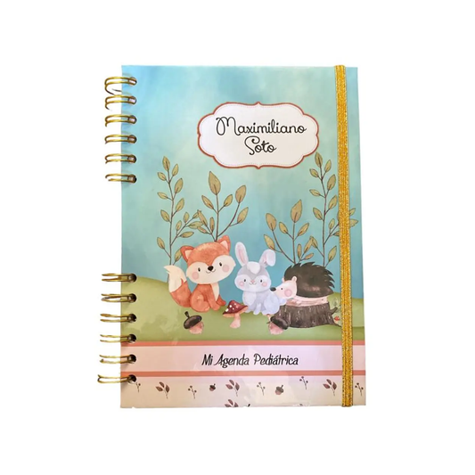 Agenda Pediátrica Personalizada Amigos Puercoespín