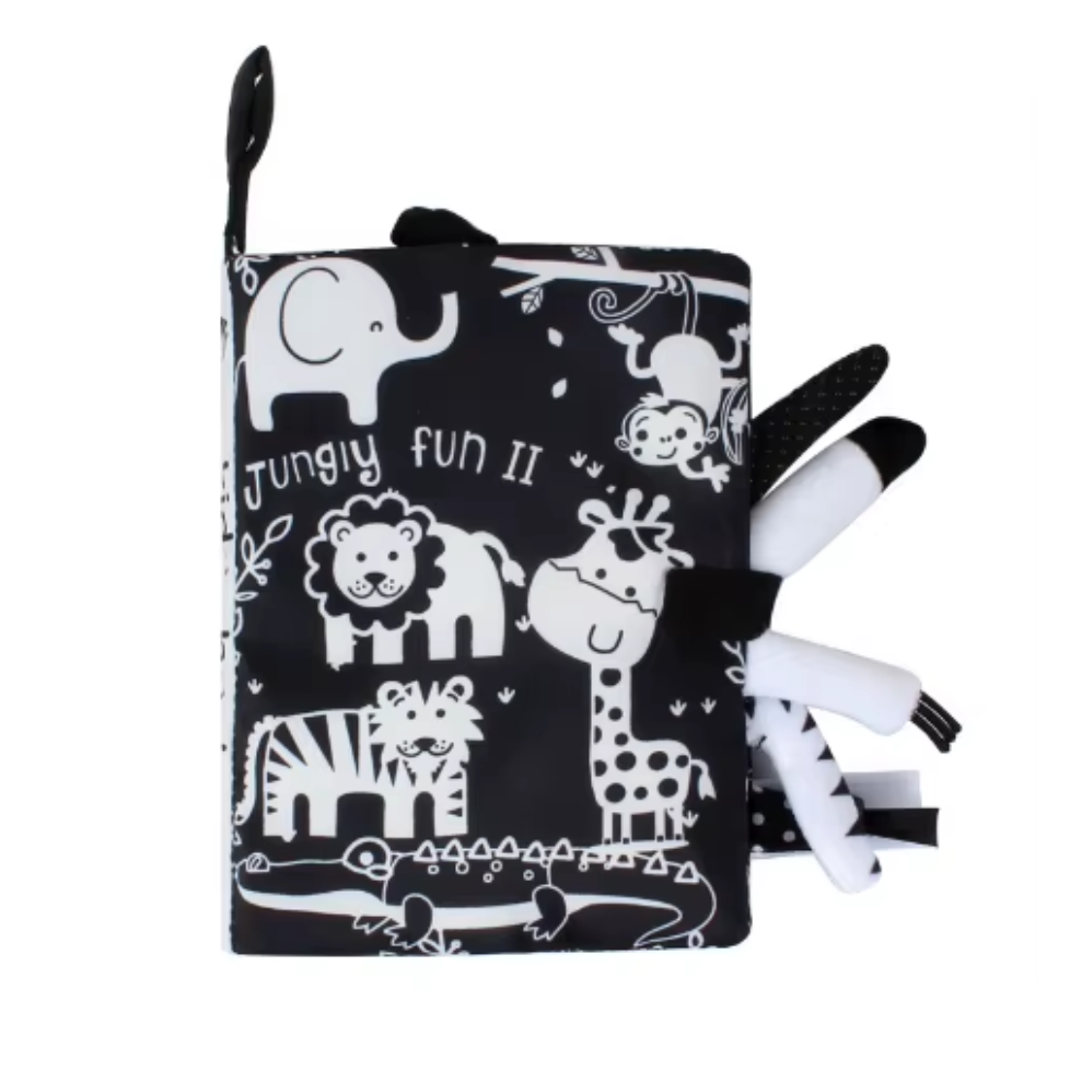 Libro Sensorial de Tela Jungla Dark
