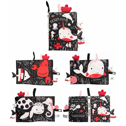 Libro Sensorial de Tela Océano Dark