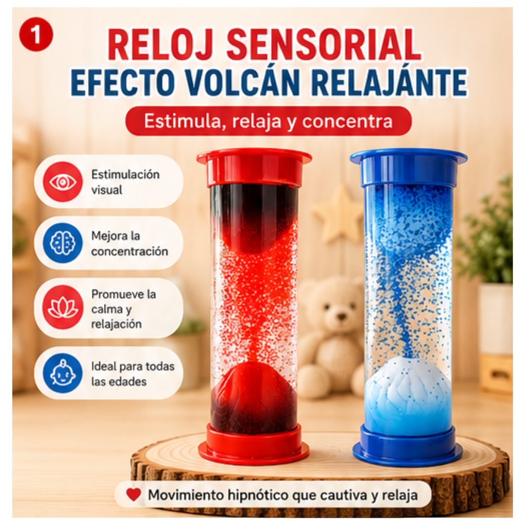 Reloj Sensorial Efecto Volcán