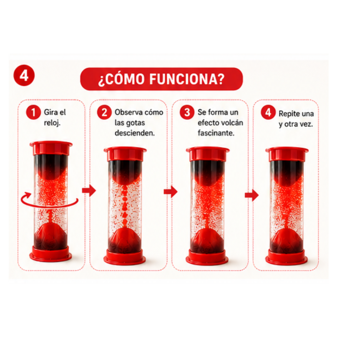 Reloj Sensorial Efecto Volcán