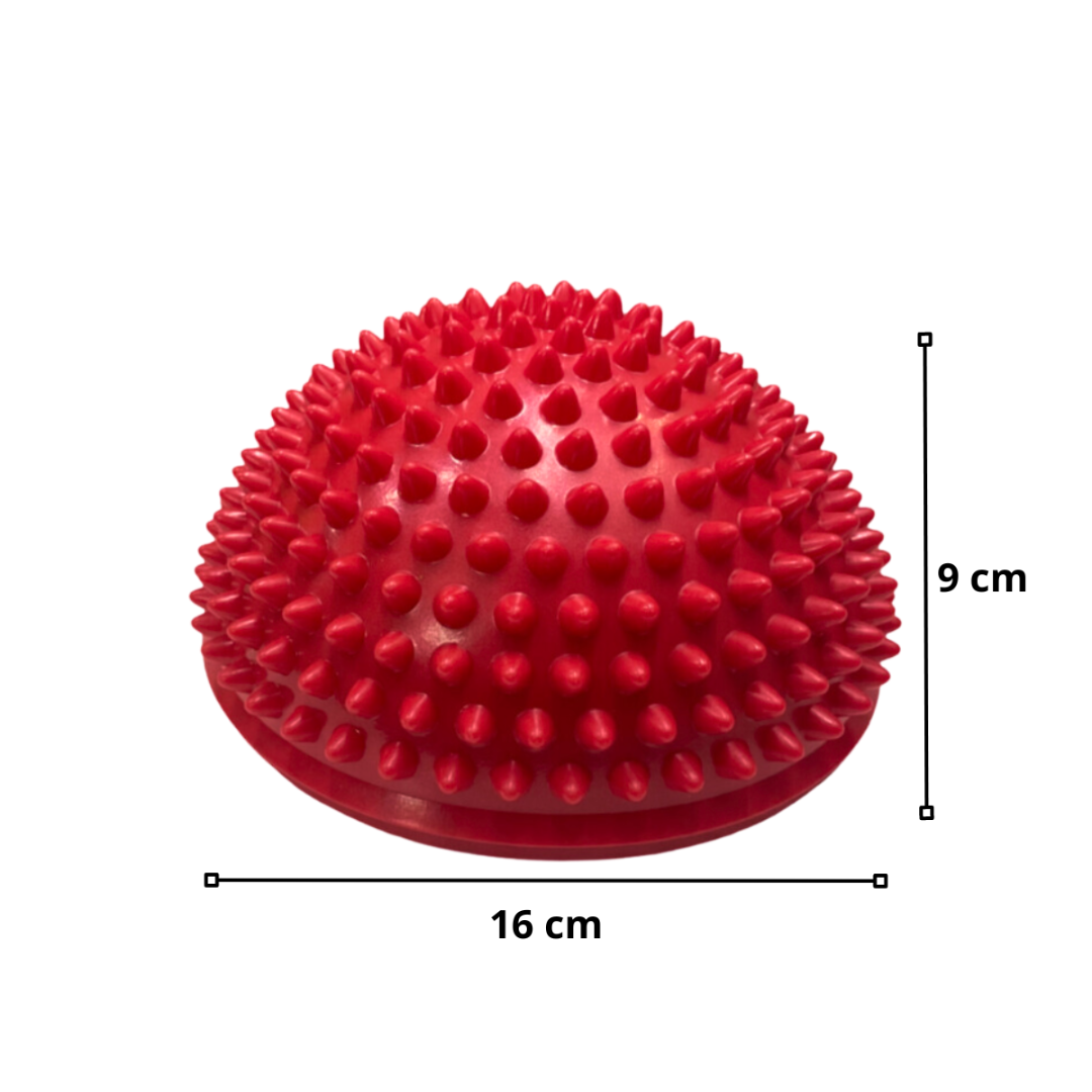Bosu Sensorial Rojo de 16 cm